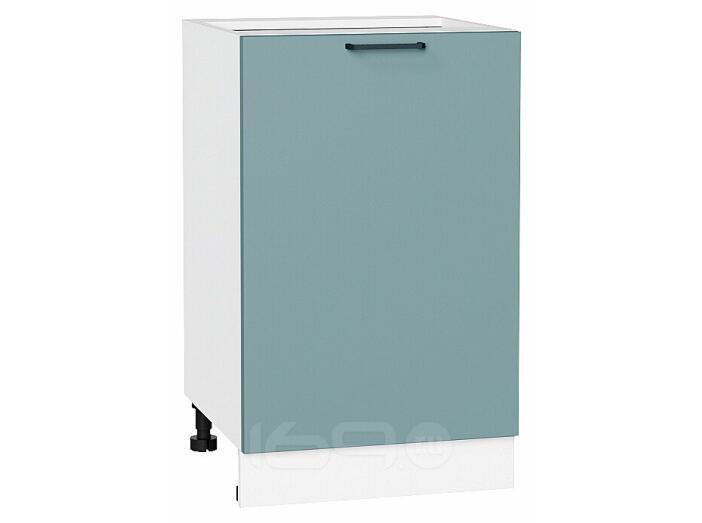 Шкаф нижний с 1-ой дверцей Флэт Grey-green In 2S/Белый 816*500*478