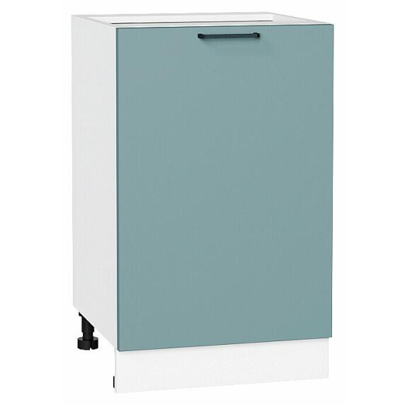 Шкаф нижний с 1-ой дверцей Флэт Grey-green In 2S/Белый 816*500*478