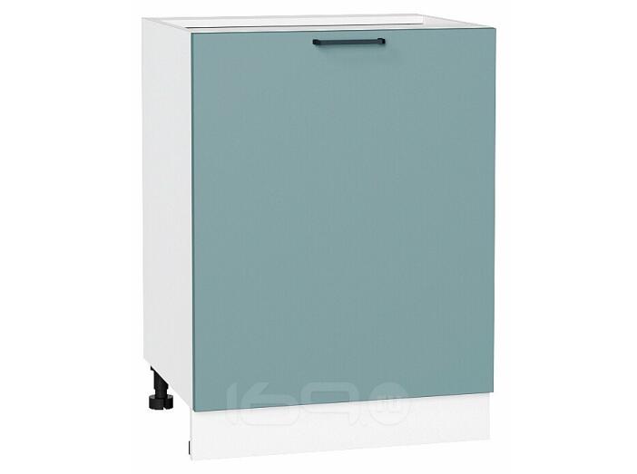 Шкаф нижний с 1-ой дверцей Флэт Grey-green In 2S/Белый 816*600*478