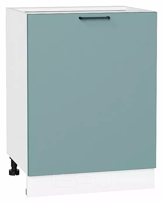 Шкаф нижний с 1-ой дверцей Флэт Grey-green In 2S/Белый 816*600*478