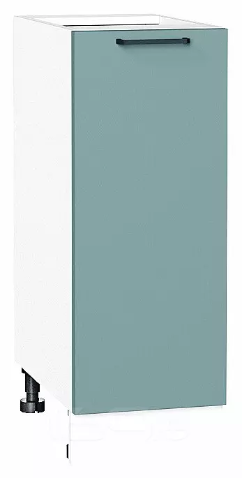 Шкаф нижний с 1-ой дверцей Флэт Grey-green In 2S/Белый 816*300*478