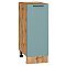 Шкаф нижний с 1-ой дверцей Флэт Grey-green In 2S/Дуб Вотан 816*300*478 Шкаф нижний с 1-ой дверцей Флэт Grey-green In 2S/Дуб Вотан 816*300*478