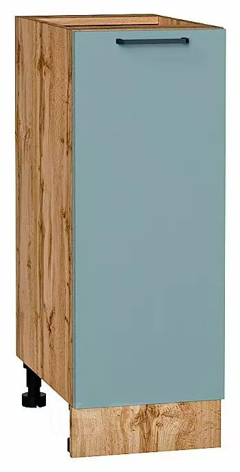 Шкаф нижний с 1-ой дверцей Флэт Grey-green In 2S/Дуб Вотан 816*300*478