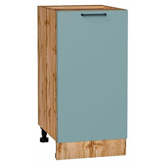 Шкаф нижний с 1-ой дверцей Флэт Grey-green In 2S/Дуб Вотан 816*400*478