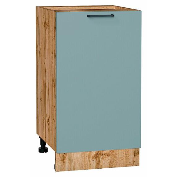 Шкаф нижний с 1-ой дверцей Флэт Grey-green In 2S/Дуб Вотан 816*450*478