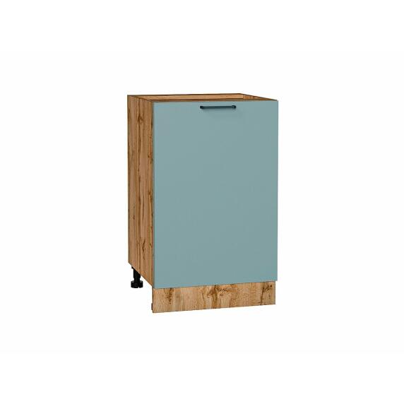 Шкаф нижний с 1-ой дверцей Флэт Grey-green In 2S/Дуб Вотан 816*500*478