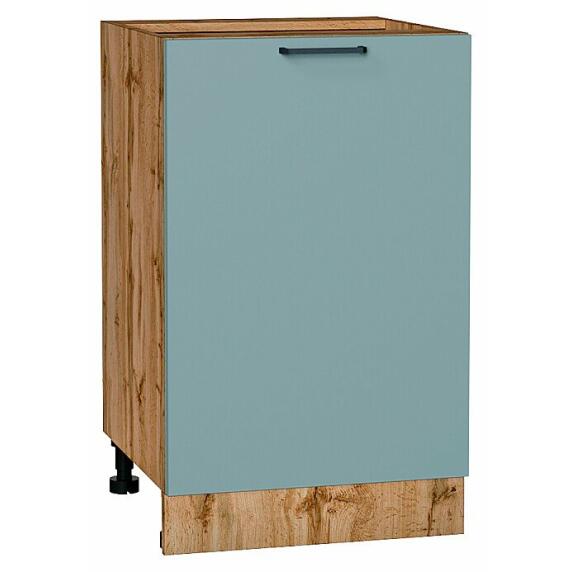 Шкаф нижний с 1-ой дверцей Флэт Grey-green In 2S/Дуб Вотан 816*500*478