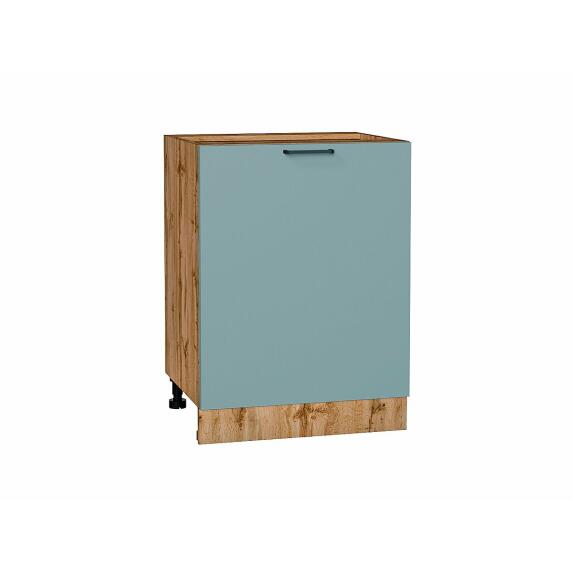 Шкаф нижний с 1-ой дверцей Флэт Grey-green In 2S/Дуб Вотан 816*600*478