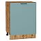 Шкаф нижний с 1-ой дверцей Флэт Grey-green In 2S/Дуб Вотан 816*600*478 Шкаф нижний с 1-ой дверцей Флэт Grey-green In 2S/Дуб Вотан 816*600*478