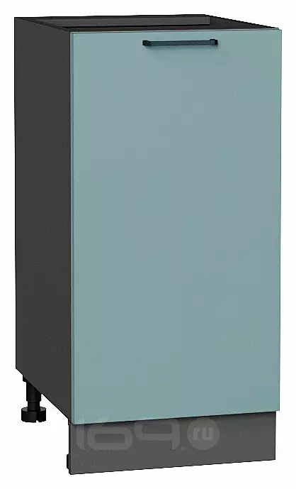 Шкаф нижний с 1-ой дверцей Флэт Grey-green In 2S/Graphite 816*400*478
