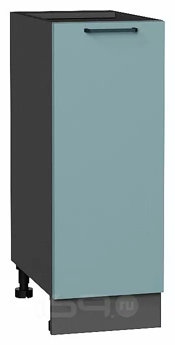Шкаф нижний с 1-ой дверцей Флэт Grey-green In 2S/Graphite 816*300*478
