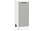 Шкаф нижний с 1-ой дверцей Флэт Light Grey In 2S/Белый 816*300*478