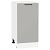 Шкаф нижний с 1-ой дверцей Флэт Light Grey In 2S/Белый 816*400*478