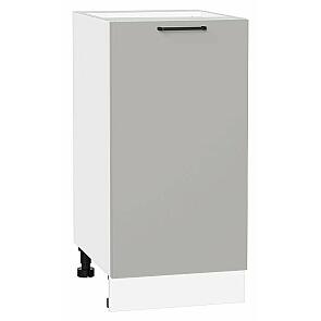 Шкаф нижний с 1-ой дверцей Флэт Light Grey In 2S/Белый 816*400*478