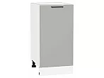 Шкаф нижний с 1-ой дверцей Флэт Light Grey In 2S/Белый 816*400*478