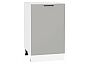 Шкаф нижний с 1-ой дверцей Флэт Light Grey In 2S/Белый 816*500*478