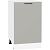 Шкаф нижний с 1-ой дверцей Флэт Light Grey In 2S/Белый 816*500*478