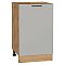 Шкаф нижний с 1-ой дверцей Флэт Light Grey In 2S/Дуб Вотан 816*500*478