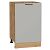 Шкаф нижний с 1-ой дверцей Флэт Light Grey In 2S/Дуб Вотан 816*500*478