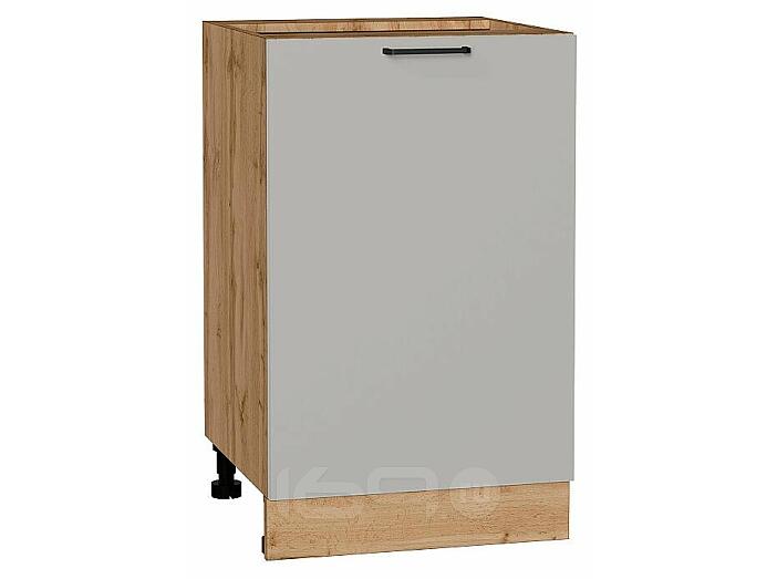 Шкаф нижний с 1-ой дверцей Флэт Light Grey In 2S/Дуб Вотан 816*500*478