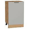 Шкаф нижний с 1-ой дверцей Флэт Light Grey In 2S/Дуб Вотан 816*500*478