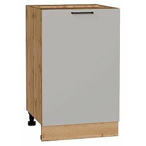 Шкаф нижний с 1-ой дверцей Флэт Light Grey In 2S/Дуб Вотан 816*500*478