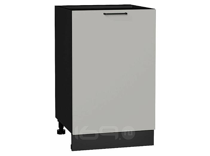 Шкаф нижний с 1-ой дверцей Флэт Light Grey In 2S/Graphite 816*500*478