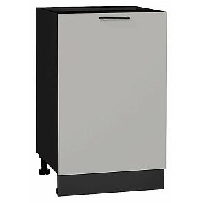 Шкаф нижний с 1-ой дверцей Флэт Light Grey In 2S/Graphite 816*500*478