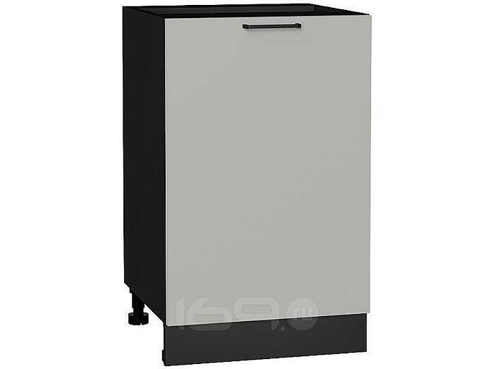 Шкаф нижний с 1-ой дверцей Флэт Light Grey In 2S/Graphite 816*500*478