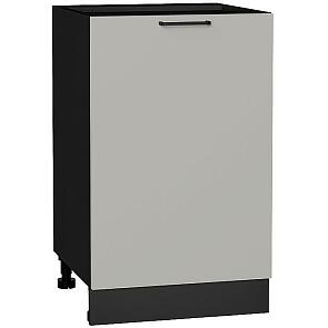 Шкаф нижний с 1-ой дверцей Флэт Light Grey In 2S/Graphite 816*500*478