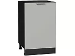 Шкаф нижний с 1-ой дверцей Флэт Light Grey In 2S/Graphite 816*500*478