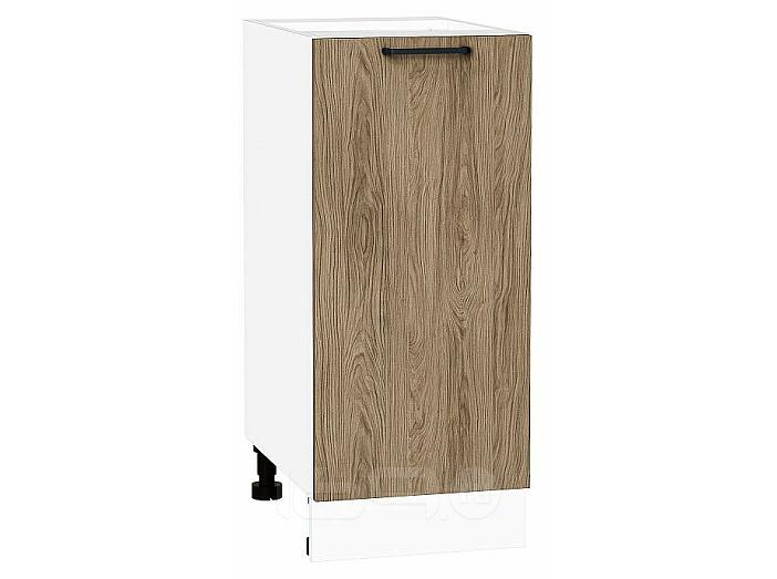 Шкаф нижний с 1-ой дверцей Флэт Natural Casella Oak 2S/Белый 816*350*478