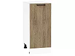 Шкаф нижний с 1-ой дверцей Флэт Natural Casella Oak 2S/Белый 816*350*478
