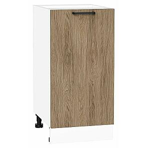 Шкаф нижний с 1-ой дверцей Флэт Natural Casella Oak 2S/Белый 816*400*478