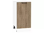 Шкаф нижний с 1-ой дверцей Флэт Natural Casella Oak 2S/Белый 816*400*478