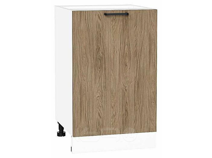 Шкаф нижний с 1-ой дверцей Флэт Natural Casella Oak 2S/Белый 816*500*478