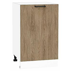 Шкаф нижний с 1-ой дверцей Флэт Natural Casella Oak 2S/Белый 816*500*478