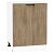 Шкаф нижний с 1-ой дверцей Флэт Natural Casella Oak 2S/Белый 816*600*478