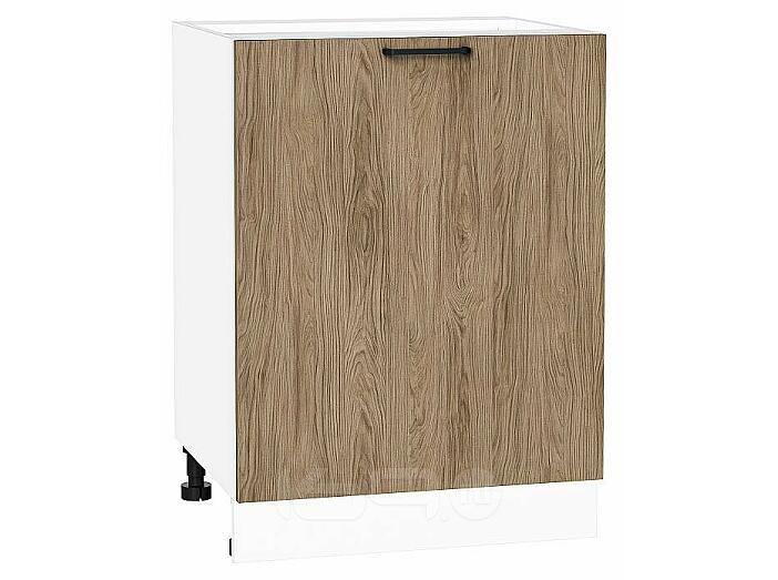 Шкаф нижний с 1-ой дверцей Флэт Natural Casella Oak 2S/Белый 816*600*478