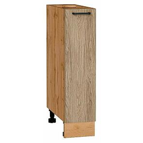 Шкаф нижний с 1-ой дверцей Флэт Natural Casella Oak 2S/Дуб Вотан 816*200*478
