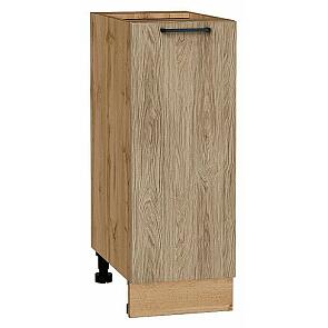 Шкаф нижний с 1-ой дверцей Флэт Natural Casella Oak 2S/Дуб Вотан 816*300*478
