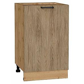 Шкаф нижний с 1-ой дверцей Флэт Natural Casella Oak 2S/Дуб Вотан 816*500*478