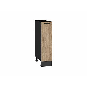 Шкаф нижний с 1-ой дверцей Флэт Natural Casella Oak 2S/Graphite 816*200*478