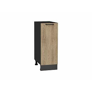 Шкаф нижний с 1-ой дверцей Флэт Natural Casella Oak 2S/Graphite 816*300*478