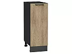 Шкаф нижний с 1-ой дверцей Флэт Natural Casella Oak 2S/Graphite 816*300*478