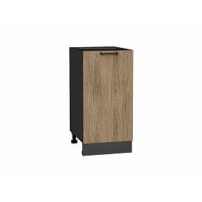 Шкаф нижний с 1-ой дверцей Флэт Natural Casella Oak 2S/Graphite 816*400*478