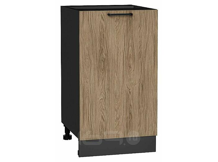 Шкаф нижний с 1-ой дверцей Флэт Natural Casella Oak 2S/Graphite 816*450*478