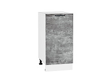 Шкаф нижний с 1-ой дверцей Флэт Temple Stone 2S Белый | 40 см