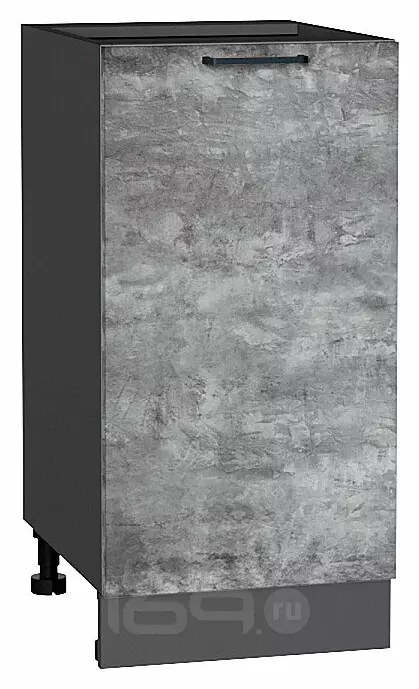 Шкаф нижний с 1-ой дверцей Флэт Temple Stone 2S/Graphite 816*400*478