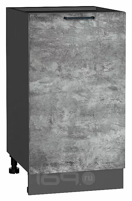 Шкаф нижний с 1-ой дверцей Флэт Temple Stone 2S/Graphite 816*450*478